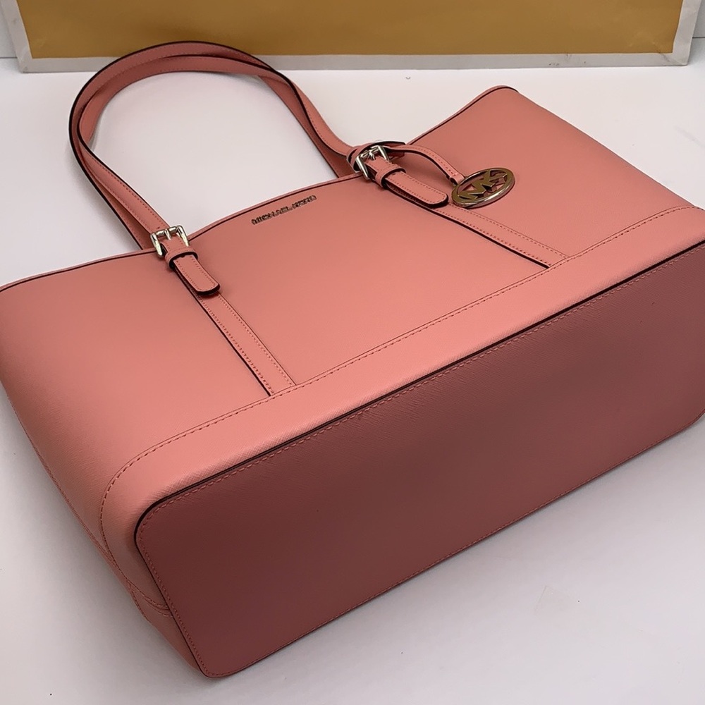 MICHAEL KORS
(NWT
Jet Set Travel Large Saffiano Leather Tote
Bag PRIMROSE COLOR - Picture 8 of 16